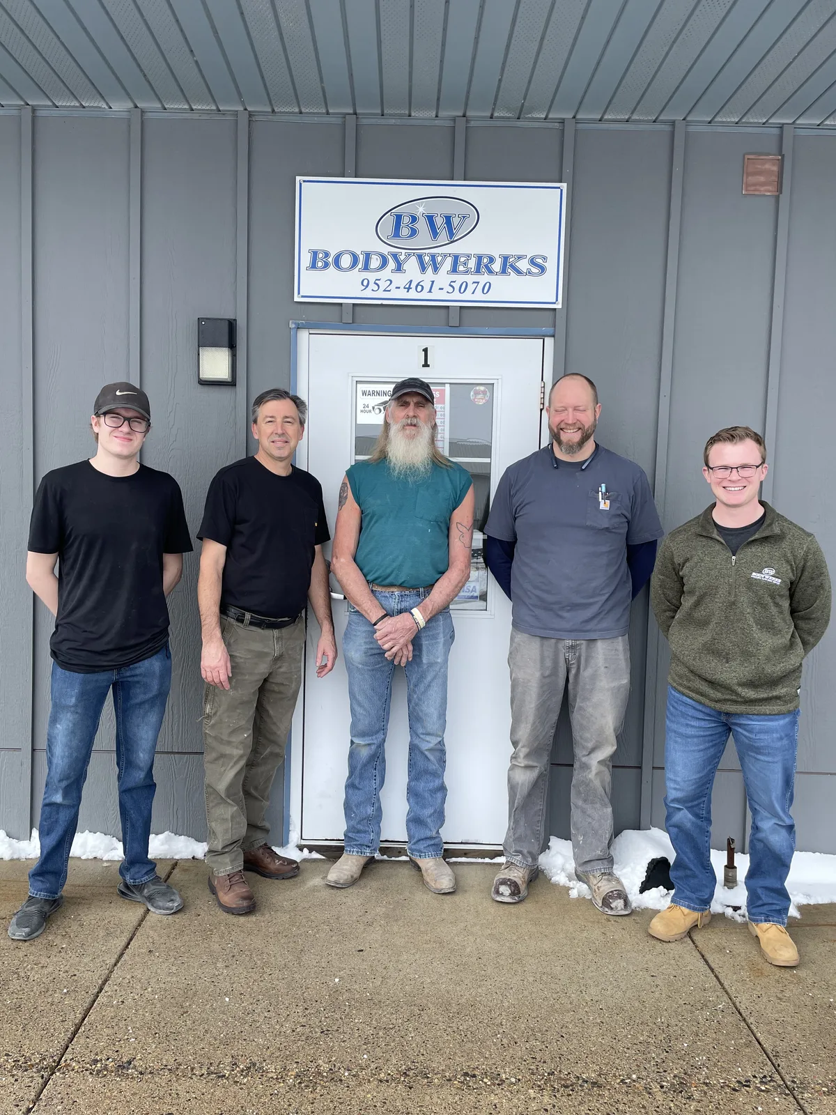 The Bodywerks team at the Elko New Market shop
